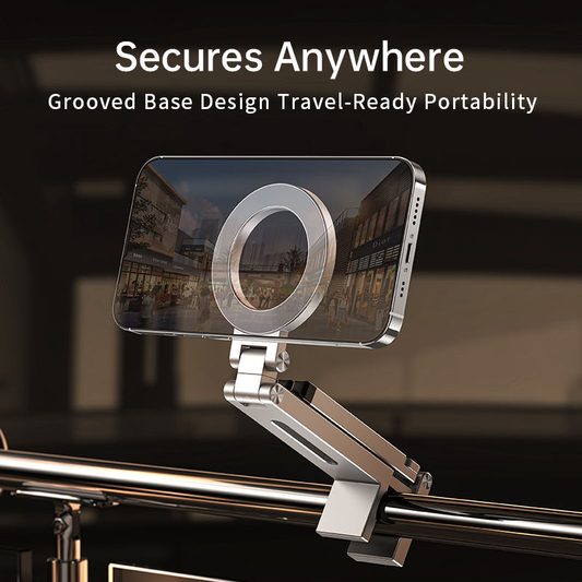 Support de téléphone magnétique en alliage d'aluminium  pliable multi-usages