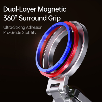 Support de téléphone magnétique en alliage d'aluminium  pliable multi-usages